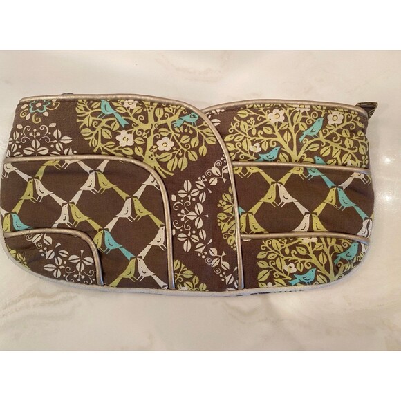 Vera Bradley “Sitting in a Tree” Clutch Makeup Travel Bag Casual Designer Boho - Picture 1 of 10